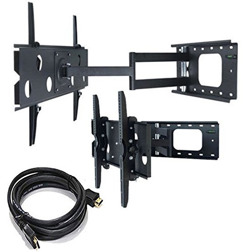 2xhome-NEW-TV-Wall-Mount-Bracket-Single-Arm-and-FREE-HDMI-cable-Secure-Cantilever-LED-LCD-Plasma-Smart-3D-WiFi-Flat-Panel-Screen-Monitor-Moniter-Display-Large-Displays-Long-Swing-Out-Single-Arm-Extend-0