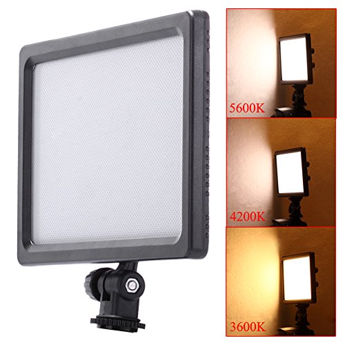 Bestlight-On-Camera-Video-Lights-Kit-Includes-0615cm-BLPad-22-112-LED-12W-5600K3200K-LED-Video-Light-Dimmable-Flat-Panel-On-camera-Light-Pad-2200mAh-Rechargeable-Digital-Camera-Battery-Replacement-for-0-1