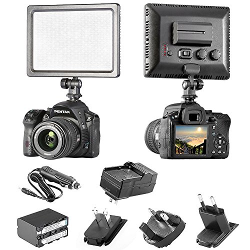 Bestlight-On-Camera-Video-Lights-Kit-Includes-0615cm-BLPad-22-112-LED-12W-5600K3200K-LED-Video-Light-Dimmable-Flat-Panel-On-camera-Light-Pad-2200mAh-Rechargeable-Digital-Camera-Battery-Replacement-for-0