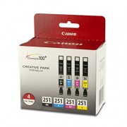 Canon-CLI-251-BKCMY-4-PK-Value-Pack-Ink-for-Canon-InkJet-Printers-0-0