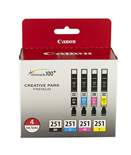 Canon-CLI-251-BKCMY-4-PK-Value-Pack-Ink-for-Canon-InkJet-Printers-0