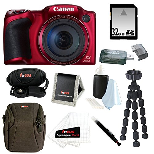 Canon-Powershot-SX400-IS-16MP-Digital-Camera-Red-with-720p-HD-Video-and-30X-Optical-Zoom-32GB-Accessory-Bundle-0