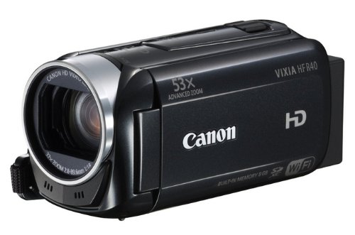 Canon-VIXIA-HF-R40-HD-53x-Image-Stabilized-Optical-Zoom-Camcorder-8-GB-Internal-Drive-SDXC-Card-Slot-and-30-Touch-LCD-0