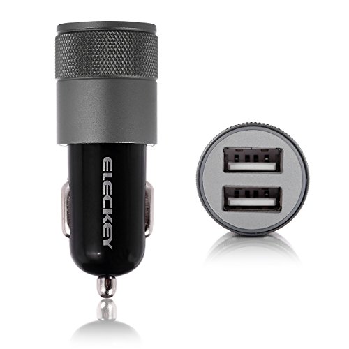 Car-Charger-EleckeyTM-21A-Dual-USB-Port-Car-Charger-Portable-Travel-Charger-Rapid-Car-Charger-Auto-Adapter-for-iPhone-6-Plus65S54-iPad-Ipod-Samsung-Galaxy-Smart-Phone-Tablets-Black-0-1