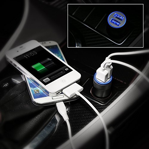 Car-Charger-EleckeyTM-21A-Dual-USB-Port-Car-Charger-Portable-Travel-Charger-Rapid-Car-Charger-Auto-Adapter-for-iPhone-6-Plus65S54-iPad-Ipod-Samsung-Galaxy-Smart-Phone-Tablets-Black-0-6