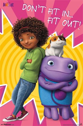 Dreamworks-Animated-Movie-Poster-225-X-34-Home-Dont-Fit-in-Fit-Out-0