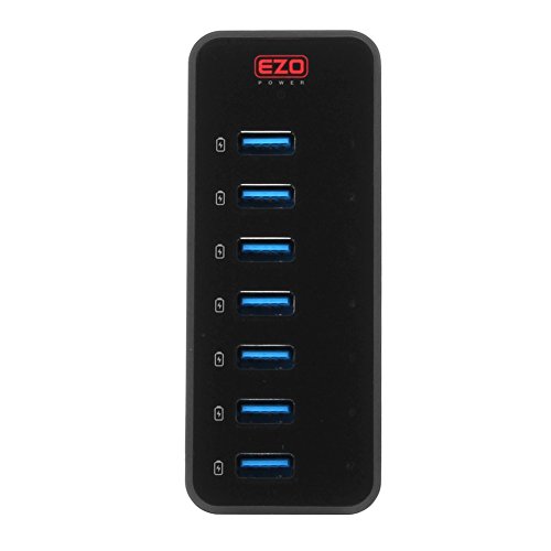 EZOPower-7-Port-Sync-and-Charge-USB-30-HUB-with-5A-60W-Charger-Adapter-0-4