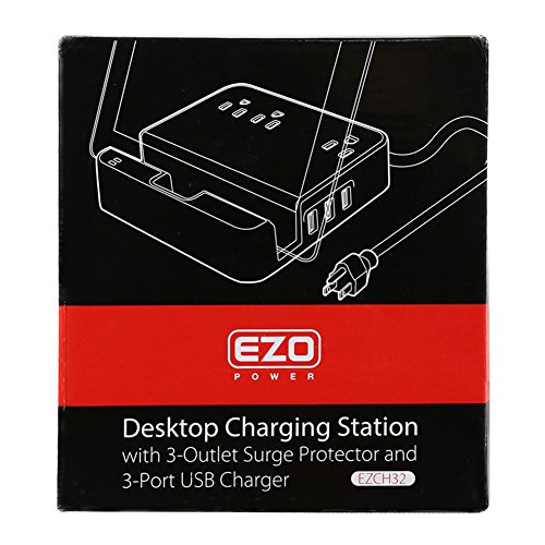 EZOPower-Desktop-Charging-Station-with-3-AC-Surge-Protected-Outlets-3-USB-Charging-Ports-and-Built-in-Slot-Holder-White-0-7