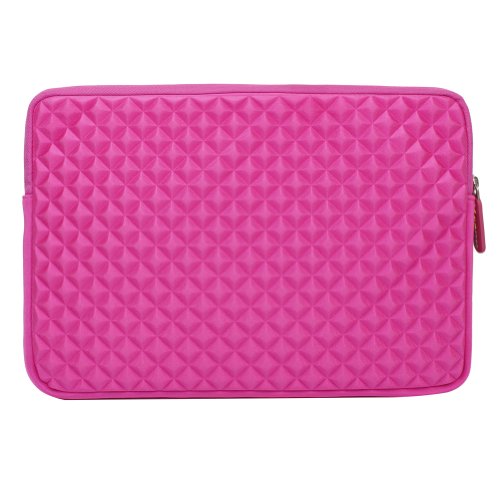 Evecase-116-125-Laptop-Chromebook-Ultrabook-Notebook-PC-Diamond-Foam-Splash-Shock-Resistant-Neoprene-Sleeve-Case-Travel-Bag-Hot-Pink-0-0