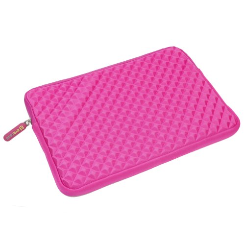 Evecase-116-125-Laptop-Chromebook-Ultrabook-Notebook-PC-Diamond-Foam-Splash-Shock-Resistant-Neoprene-Sleeve-Case-Travel-Bag-Hot-Pink-0-1