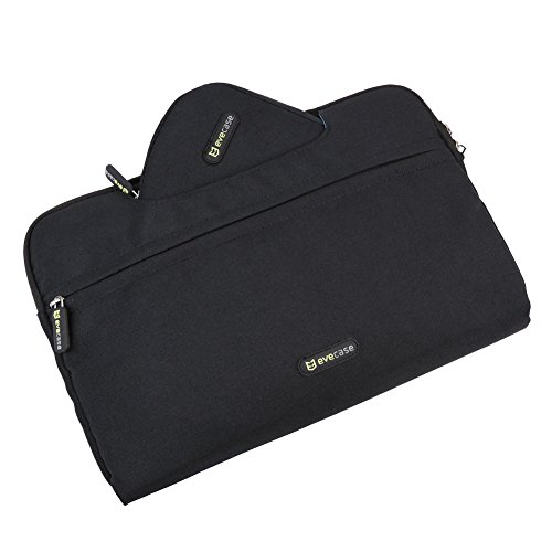 Evecase-133-14-Inch-Dual-Layer-Protection-Tablet-Laptop-Universal-Sleeve-Bag-Carrying-Case-Briefcase-with-Handle-Pouch-Case-and-Mouse-Pad-Black-0-1