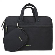 Evecase-133-14-Inch-Dual-Layer-Protection-Tablet-Laptop-Universal-Sleeve-Bag-Carrying-Case-Briefcase-with-Handle-Pouch-Case-and-Mouse-Pad-Black-0