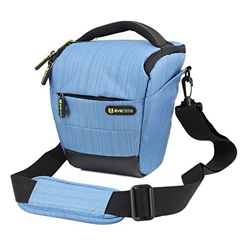 Evecase-DSLR-Camera-Carrying-Pouch-Case-Blue-for-Panasonic-DMC-G6-G6KK-G5KK-G3-GH3-GH2-GH1-GF3-GF5-GF2-GE-Power-Pro-X500-X550-X600-0-1