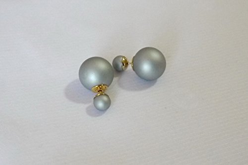 Fashion-Mise-En-Tribal-Double-Pearl-Gray-or-Gold-Matte-Gold-Stud-Earrings-Gray-Matte-0