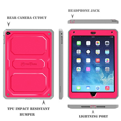 Fintie-Apple-iPad-Air-2-Case-Ipad-6-CaseBot-Tuatara-Series-Rugged-Unibody-Dual-Layer-Hybrid-Full-Protective-Cover-with-Built-in-Screen-Protector-and-Impact-Resistant-Bumper-for-iPad-Air-2-2014-Model-M-0-4