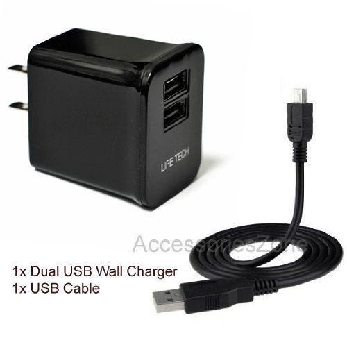 For-TomTom-N14644-125-XL-XXL-GO-GPS-10W-2100mAh-Dual-USB-Ports-Wall-Home-House-AC-Charger-w-USB-Cable-0