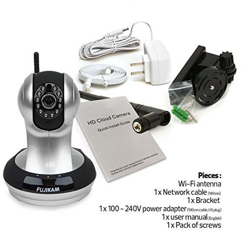 Fujikam-FI-361-HD-cloud-IPNetwork-Wireless-Video-Monitoring-Surveillance-security-cameraplugplay-PanTilt-with-Two-Way-Audio-and-Night-Vision-0-4