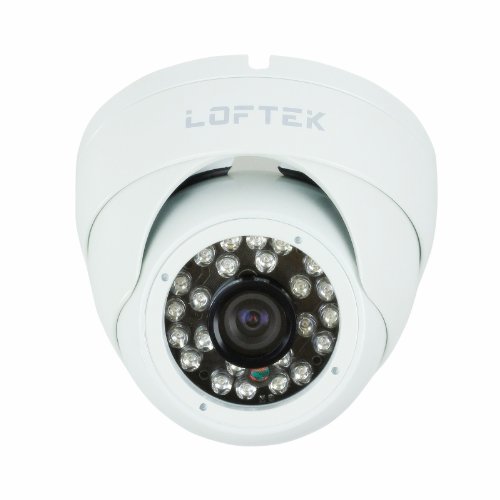 LOFTEK-Conch-shaped-dome-24-Infrared-LEDs-DayNight-Vision-Security-CCTV-Camera-Color-CCD-Video-camera-Sony-Chip-420TVLHigh-Quality-Chip-is-equal-to-800TVL-36mm-Wide-View-Angle-Lens-built-with-high-qua-0