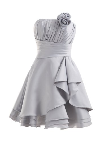 LandyBridal-Womens-Knee-Length-Pleated-Flower-Satin-Cocktail-Dress-Silver-XL-0