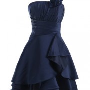 LandyBridal-Womens-Knee-Length-Pleated-Flower-Satin-Formal-Dress-Dark-Navy-XL-0