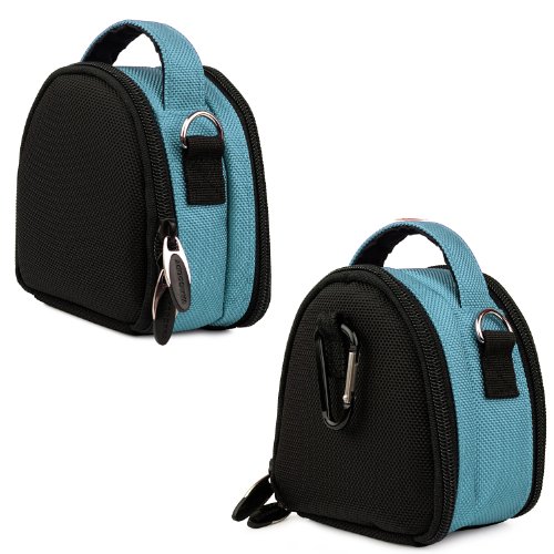 Light-Blue-Limited-Edition-Camera-Bag-Carrying-Case-for-Kodak-EasyShare-MINI-TOUCH-SLICE-SPORT-Point-and-Shoot-Digital-Camera-0-0