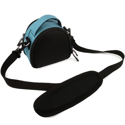 Light-Blue-Limited-Edition-Camera-Bag-Carrying-Case-for-Kodak-EasyShare-MINI-TOUCH-SLICE-SPORT-Point-and-Shoot-Digital-Camera-0-4