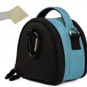 Light-Blue-Limited-Edition-Camera-Bag-Carrying-Case-for-Kodak-EasyShare-MINI-TOUCH-SLICE-SPORT-Point-and-Shoot-Digital-Camera-0-5