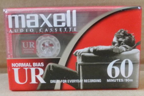 Maxell-UR-60-Audio-Cassette-Tape-Normal-Bias-Great-for-all-tape-recorders-and-players-1-count-0