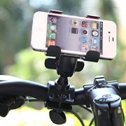 Mount-Easy-Quick-Release-Handlebar-Bike-Mount-Holder-for-Iphones-Ipods-Samsung-Galaxy-Phones-LG-Nokia-Htc-Blackberry-Smartphones-Cameras-Flashlights-Headlights-and-GPS-Devices-Easy-One-Pinch-Clip-Desi-0-0