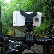 Mount-Easy-Quick-Release-Handlebar-Bike-Mount-Holder-for-Iphones-Ipods-Samsung-Galaxy-Phones-LG-Nokia-Htc-Blackberry-Smartphones-Cameras-Flashlights-Headlights-and-GPS-Devices-Easy-One-Pinch-Clip-Desi-0-3