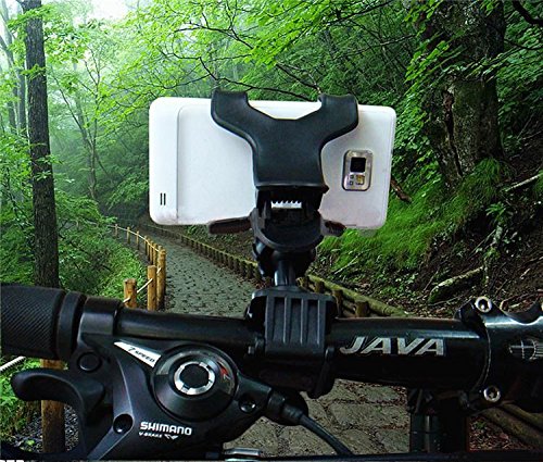 Mount-Easy-Quick-Release-Handlebar-Bike-Mount-Holder-for-Iphones-Ipods-Samsung-Galaxy-Phones-LG-Nokia-Htc-Blackberry-Smartphones-Cameras-Flashlights-Headlights-and-GPS-Devices-Easy-One-Pinch-Clip-Desi-0-3