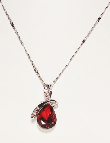 Necklace-Red-Eternal-Love-Teardrop-Crystal-Pendant-Necklace-for-Women-Twist-of-Ruby-Red-0-0