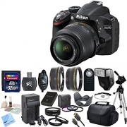 Nikon-D3200-242-MP-CMOS-Digital-SLR-with-18-55mm-f35-56-AF-S-DX-VR-NIKKOR-Zoom-Lens-CS-Premium-Package-Includes-Transcend-32GB-SDHC-Memory-Card-SD-Card-Reader-Memory-Card-Wallet-SLR-Hand-Strap-Lens-Ca-0