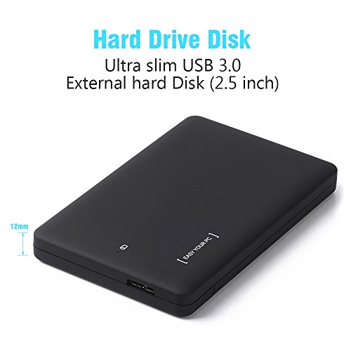 Oittm-Hard-Drive-Box-25-Inch-USB-30-Hard-Drive-Disk-HDD-External-Enclosure-Case-with-USB-30-Cable-for-95mm-7mm-25-Sata-HDD-and-SSD-Tool-free-HDD-Installation-Compatible-with-Windows-2000-Xp-Vista-7-8–0-1