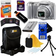 Olympus-Stylus-SZ-16-iHS-Digital-Camera-with-24x-Optical-Zoom-Full-HD-Video-and-3-Inch-LCD-Silver-LI-50B-Battery-8pc-Bundle-16GB-Accessory-Kit-w-HeroFiber-Ultra-Gentle-Cleaning-Cloth-0