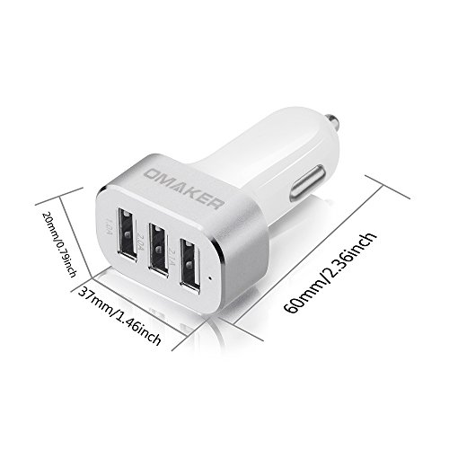 Omaker-Premium-3-USB-26W-51A-Aluminum-Panel-Compact-Designed-USB-Car-Charger-Hassle-Free-Replacement-For-iPhone-6-5S-5C-5-4Siphone-6-plusiPad-Air-mini-Galaxy-S5-S4-S3-Note-3-4-Tab-4-3-2-Pro-Nexus-HTC–0-1