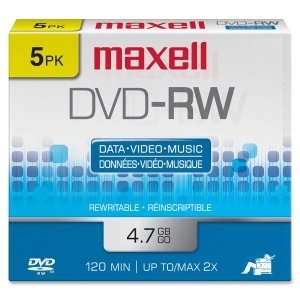 Optical-CD-DVD-Maxell-2x-Rewritable-DVD-RW-5-Pack-0