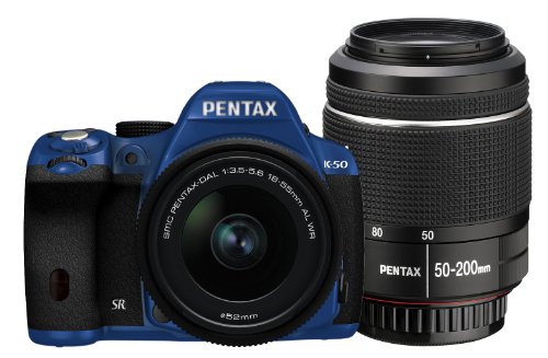 Pentax-K-50-16MP-Digital-SLR-DAL18-55mmWR-DAL50-200mmWR-WZOOM-KIT-BLUEBLACK-046-0