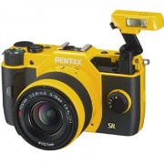 Pentax-Q7-124MP-Compact-System-Camera-with-02-Standard-Zoom-5-15mm-f28-45-and-06-Telephoto-Zoom-15-45mm-f28-Lenses-Yellow-0-1