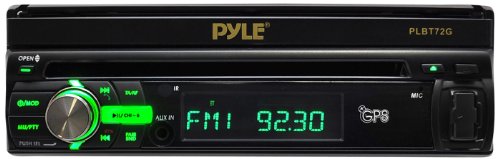 Pyle-PLBT72G-7-Inch-Single-DIN-In-Dash-Motorized-Touchscreen-LCD-Monitor-with-DVDCDUSBSD-AMFMBluetooth-Built-In-GPS-with-Maps-0-1