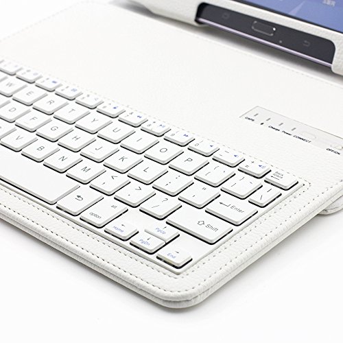 SUPERNIGHT-Samsung-Galaxy-Tab-4-101-Case-with-Keyboard-Ultra-Slim-Detachable-Bluetooth-Keyboard-Portfolio-Leather-Case-Cover-for-Samsung-Tab-4-101-Inch-T530-T531-T535-Tablet-White-Color-0-5