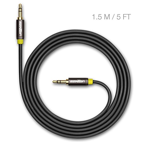 Sentey-Audio-Cable-15-Meter-5ft-Stereo-55mm-Male-to-Male-Black-Premium-Metal-Connector-and-Shell-Audiophile-Grade-Pvc-Tangle-free-Material-for-Headphones-Gaming-or-Pc-Headset-Samsung-Htc-Motorola-Lg-P-0-1