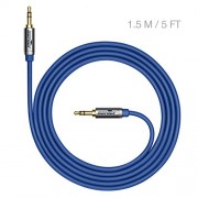 Sentey-Audio-Cable-15-Meter-5ft-Stereo-55mm-Male-to-Male-Blue-Premium-Metal-Connector-and-Shell-Audiophile-Grade-Pvc-Tangle-free-Material-for-Headphones-Gaming-or-Pc-Headset-Samsung-Htc-Motorola-Lg-Ps-0-4