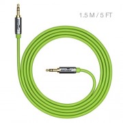 Sentey-Audio-Cable-15-Meter-5ft-Stereo-55mm-Male-to-Male-Green-Premium-Metal-Connector-and-Shell-Audiophile-Grade-Pvc-Tangle-free-Material-for-Headphones-Gaming-or-Pc-Headset-Samsung-Htc-Motorola-Lg-P-0-0