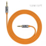 Sentey-Audio-Cable-15-Meter-5ft-Stereo-55mm-Male-to-Male-Orange-Premium-Metal-Connector-and-Shell-Audiophile-Grade-Pvc-Tangle-free-Material-for-Headphones-Gaming-or-Pc-Headset-Samsung-Htc-Motorola-Lg–0-1