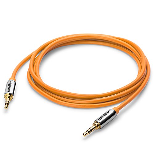 Sentey-Audio-Cable-15-Meter-5ft-Stereo-55mm-Male-to-Male-Orange-Premium-Metal-Connector-and-Shell-Audiophile-Grade-Pvc-Tangle-free-Material-for-Headphones-Gaming-or-Pc-Headset-Samsung-Htc-Motorola-Lg–0-2