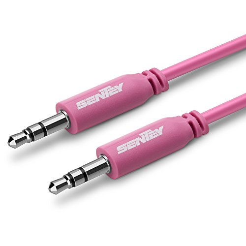 Sentey-Audiophile-Grade-35mm-Audio-Cable-Stereo-Pvc-10-Meter-3ft-Male-to-Male-Pink-Premium-Metal-Connector-Tangle-free-Material-for-Headphones-Gaming-or-Pc-Headset-Samsung-Htc-Motorola-Lg-Ps4-Xbox-Gal-0