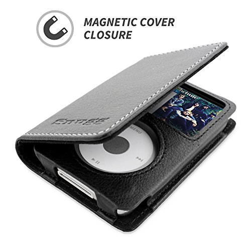 Snugg-iPod-Classic-Flip-Case-Lifetime-Guarantee-Black-Leather-for-iPod-Classic-0-3