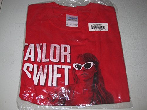 Taylor-Swift-Shirt-Tshirt-RED-Tour-Sitting-with-Sunglasses-Youth-Small-0-1