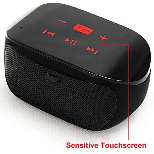 Tektalk-Portable-Bluetooth-Speaker-Mini-Wireless-Bluetooth-Speaker-with-Rechargeable-Battery-Support-Hands-free-Calls-and-Full-screen-Touch-Works-with-iPhone-iPad-iPod-iTouch-Samsung-Blackberry-MP34-P-0